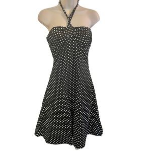 ❌DONATED❌LN - I.N. San Francisco - polka dot w/lace pinup-style  dress - 3 jr.